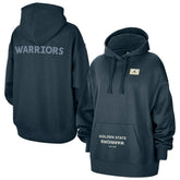 Golden State Warriors Jordan Brand Women's Courtside Statement Edition Oversize Pullover Hoodie sale - Navy cheap