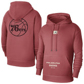 Philadelphia 76ers Jordan Brand Courtside Statement Edition Pullover Hoodie - Red shop