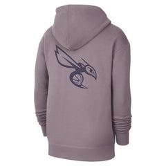 Charlotte Hornets Jordan Brand Courtside Statement Edition Pullover Hoodie - Purple cheap