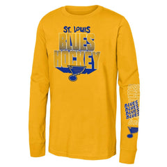 St. Louis Blues Youth Standout Long Sleeve T-Shirt - Gold T-shirts