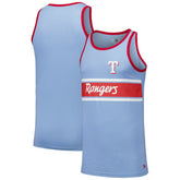 Texas Rangers Jersey Ringer Tank Top Light Blue