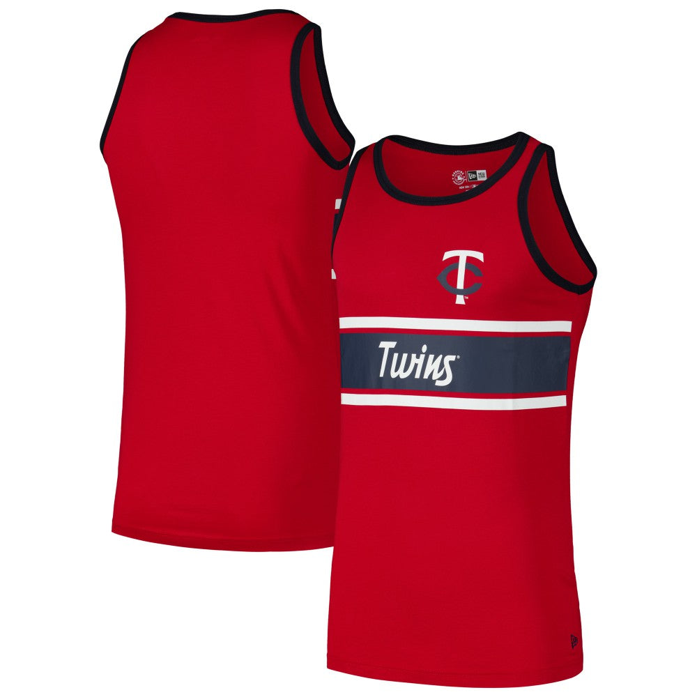 Minnesota Twins Jersey Ringer Tank Top Red