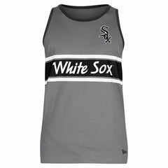 Chicago White Sox Jersey Ringer Tank Top Gray