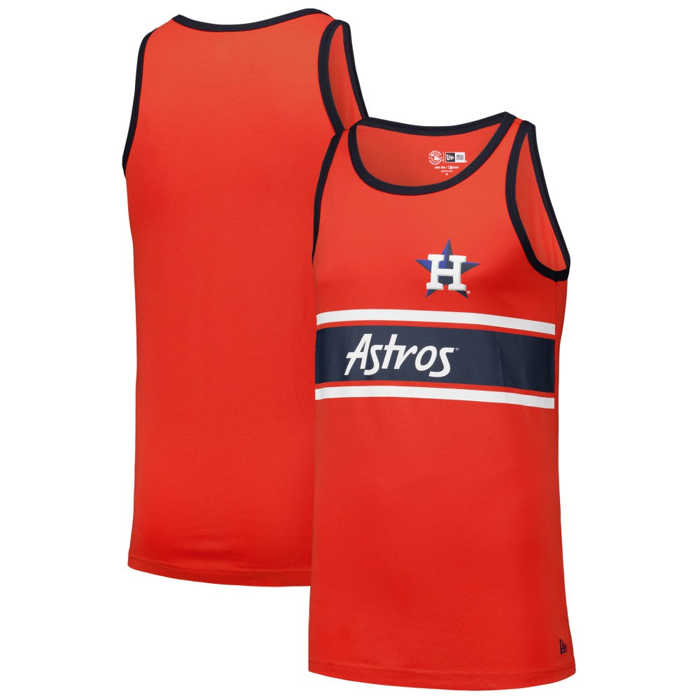 Houston Astros Jersey Ringer Tank Top Orange
