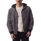 New York Jets The Wild Collective Corduroy Bomber Full-Zip Jacket - Gray sale