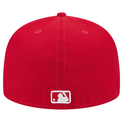Miami Marlins White Logo 59FIFTY Fitted Hat Red