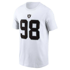 Maxx Crosby Las Vegas Raiders Player Name & Number T-Shirt - White outlet