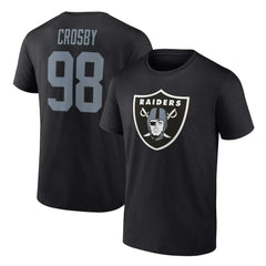 Maxx Crosby Las Vegas Raiders Player Icon Name & Number T-Shirt - Black discount