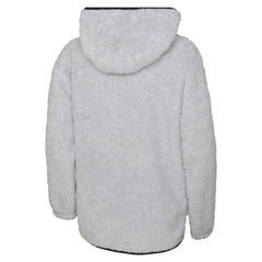 Chicago Blackhawks Girls Youth Ultimate Teddy Fleece Pullover Hoodie - Heather Gray Hoodies