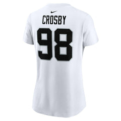 Maxx Crosby Las Vegas Raiders Women's Player Name & Number T-Shirt - White for sale