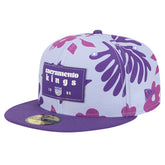 Sacramento Kings Palm Fronds 2-Tone 59FIFTY Fitted Hat - Purple for sale