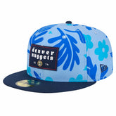 Denver Nuggets Palm Fronds 2-Tone 59FIFTY Fitted Hat sale - Blue discount