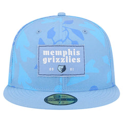 Memphis Grizzlies Palm Fronds 2-Tone 59FIFTY Fitted Hat - Blue outlet