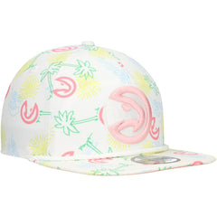 Atlanta Hawks Palm Trees and Waves Golfer Adjustable Hat - White discount