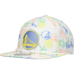 Golden State Warriors Palm Trees and Waves Golfer Adjustable Hat sale - White sale