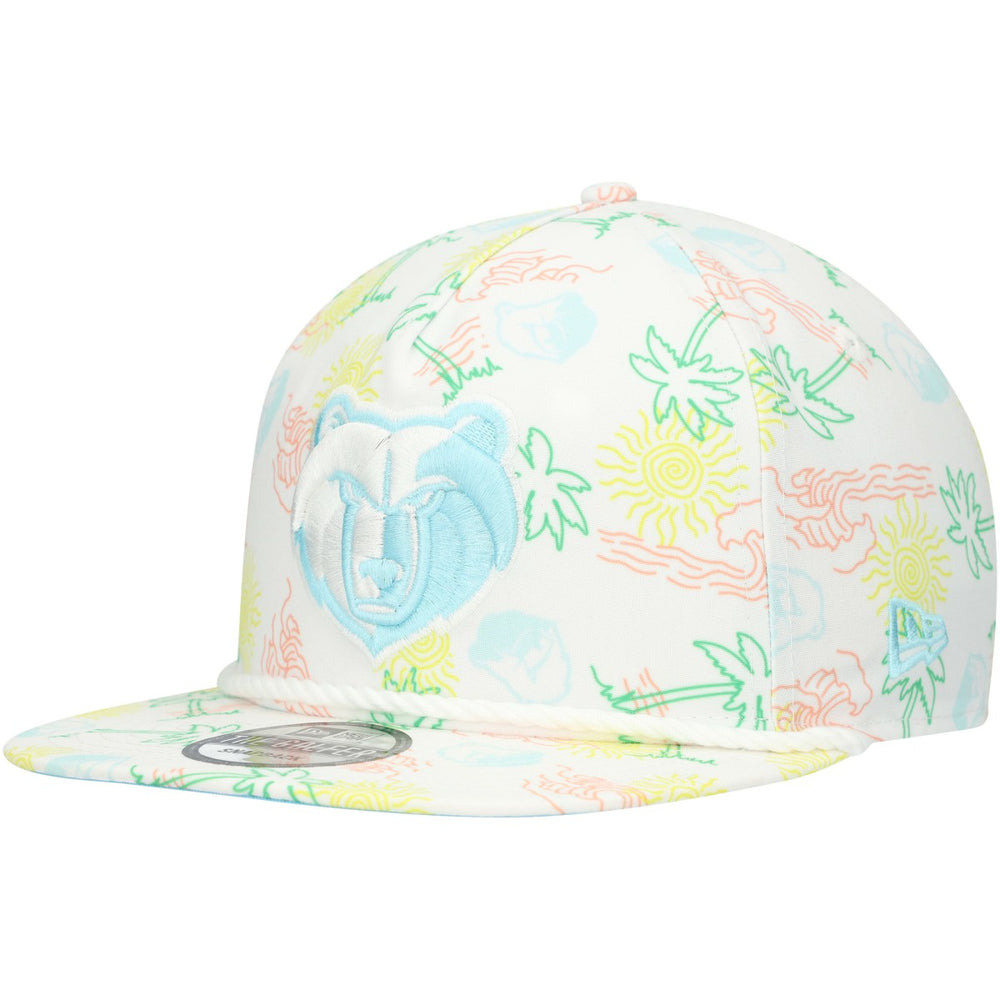 Memphis Grizzlies Palm Trees and Waves Golfer Adjustable Hat - White online