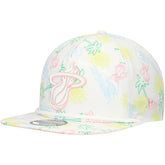 Miami Heat Palm Trees and Waves Golfer Adjustable Hat - White discount