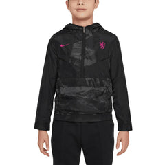 Chelsea Youth Amplify Windrunner Anorak Half-Zip Hoodie Jacket - Black shop