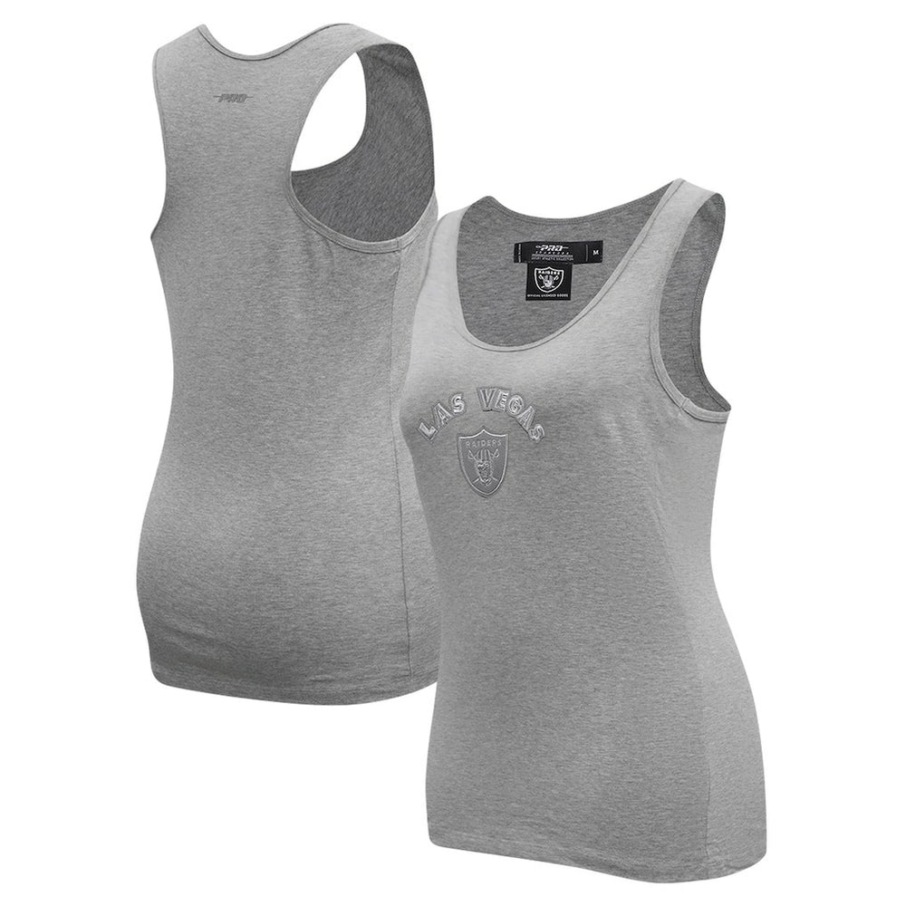 Las Vegas Raiders Pro Standard Women's Triple Tonal Racerback Tank Top - Gray cheap