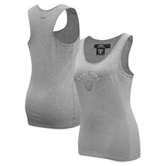 Las Vegas Raiders Pro Standard Women's Triple Tonal Racerback Tank Top - Gray cheap