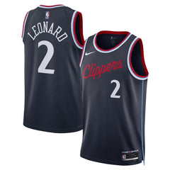Kawhi Leonard LA Clippers Unisex 2024/25 Swingman Jersey - Navy - Icon Edition shop