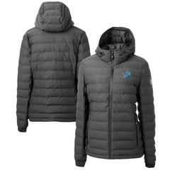 Detroit Lions Cutter & Buck Women's Mission Ridge Repreve Eco Insulated Full-Zip Puffer Jacket - Gray cheap