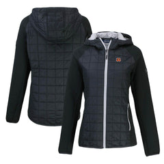 Cincinnati Bengals Cutter & Buck Women's Rainier Primaloft Eco Full-Zip Hybrid Jacket - Black sale