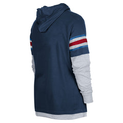 Tennessee Titans New Era Twofer Long Sleeve Hooded T-Shirt - Navy on sale