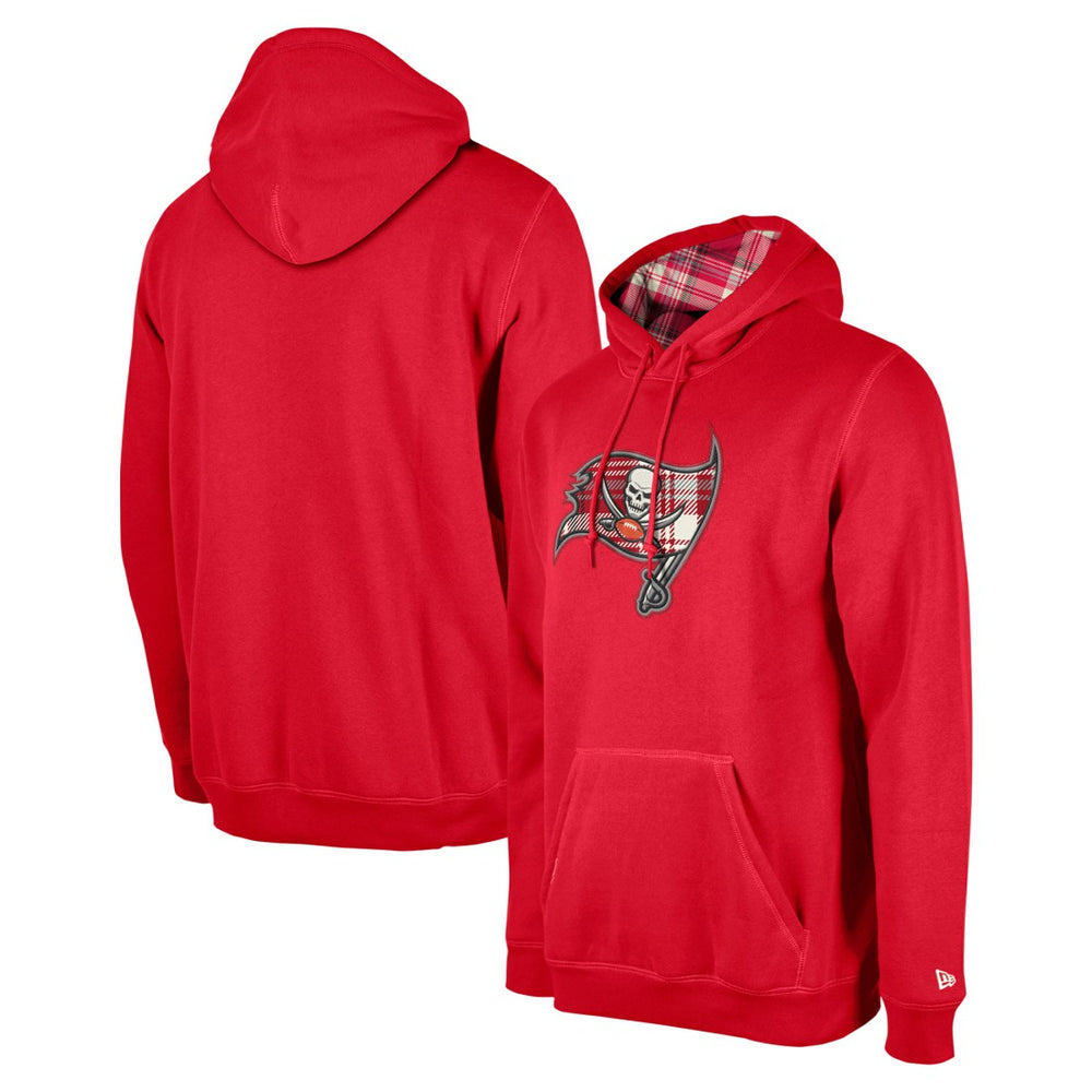 Tampa Bay Buccaneers New Era 3rd Down Plaid Pullover Hoodie - Red for sale