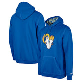 Los Angeles Rams New Era 3rd Down Plaid Pullover Hoodie - Royal for sale