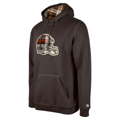 Cleveland Browns New Era 3rd Down Plaid Pullover Hoodie - Brown online