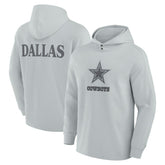 Dallas Cowboys Elements Blaze Tri-Blend Long Sleeve Hoodie T-Shirt - Gray sale
