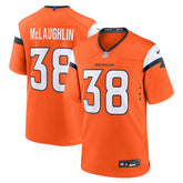 Jaleel McLaughlin Denver Broncos Team Game Jersey - Orange for sale