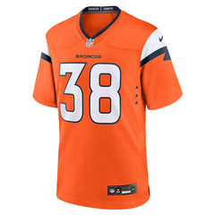 Jaleel McLaughlin Denver Broncos Team Game Jersey - Orange for sale