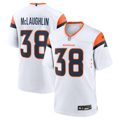 Jaleel McLaughlin Denver Broncos Game Jersey - White cheap