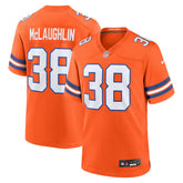 Jaleel McLaughlin Denver Broncos Mile High Collection 1977 Throwback Player Game Jersey - Orange sale
