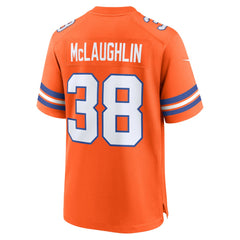 Jaleel McLaughlin Denver Broncos Mile High Collection 1977 Throwback Player Game Jersey - Orange sale