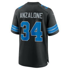 Alex Anzalone Detroit Lions 2nd Alternate Game Jersey - Black for sale