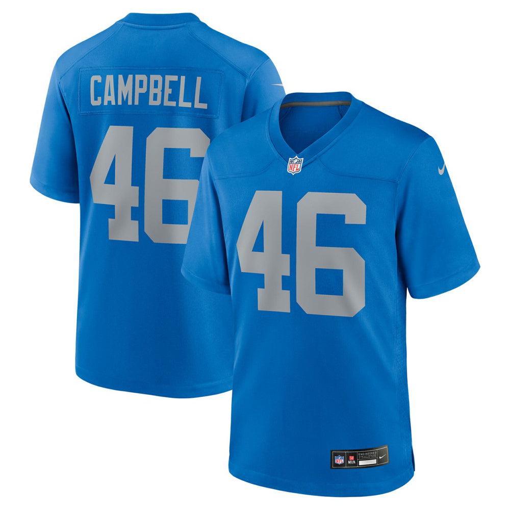 Jack Campbell Detroit Lions Alternate Game Jersey - Blue for sale