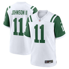 Jermaine Johnson II New York Jets Classic Alternate Game Jersey - White cheap