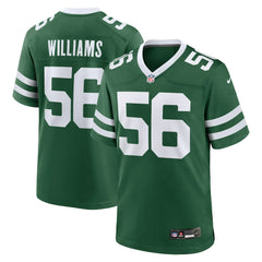 Quincy Williams New York Jets Game Player Jersey – Legacy Green discount