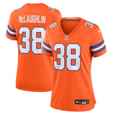 Jaleel McLaughlin Denver Broncos Women's Mile High Collection 1977 Throwback Player Game Jersey - Orange on sale
