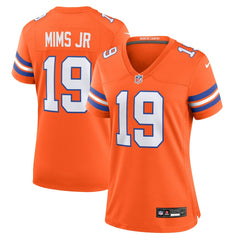 Marvin Mims Jr Denver Broncos Women's Mile High Collection 1977 Throwback Player Game Jersey - Orange for sale