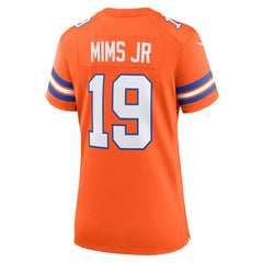 Marvin Mims Jr Denver Broncos Women's Mile High Collection 1977 Throwback Player Game Jersey - Orange for sale