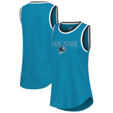 San Jose Sharks G-III 4Her by Carl Banks Women's Strategy Tank Top - Teal Tank Top