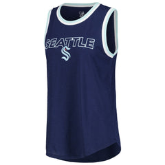 Seattle Kraken G-III 4Her by Carl Banks Women's Strategy Tank Top - Deep Sea Blue Tank Top