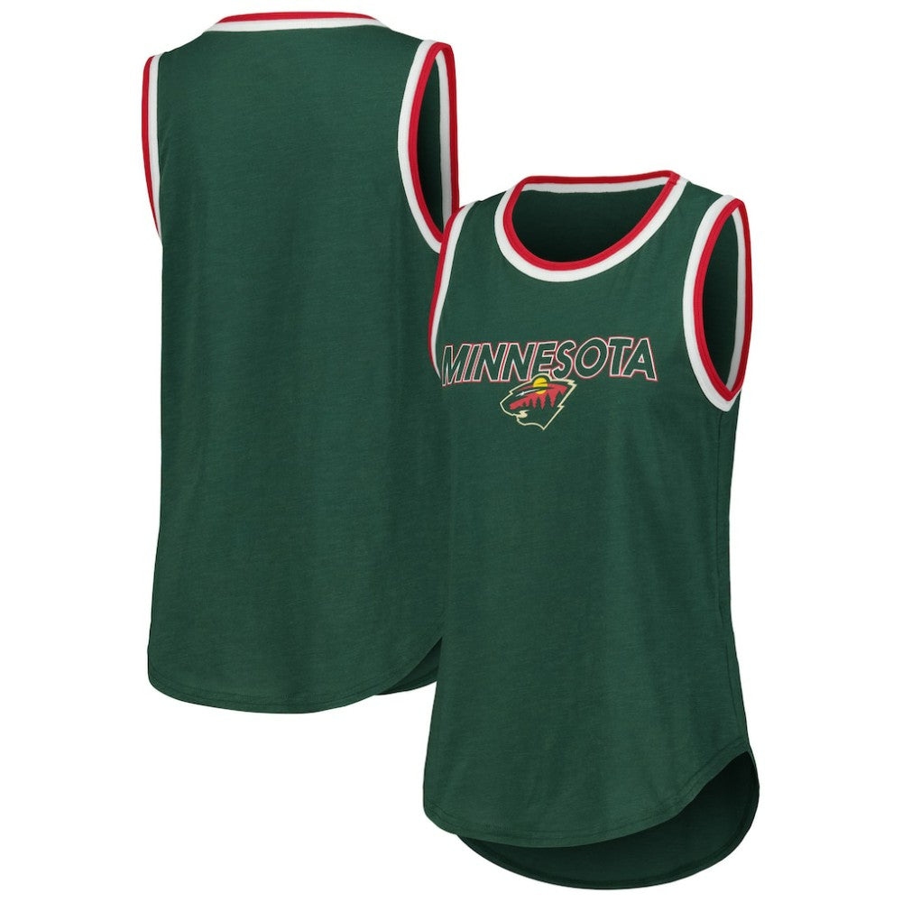 Minnesota Wild G-III 4Her by Carl Banks Women's Strategy Tank Top - Green Tank Top
