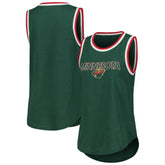 Minnesota Wild G-III 4Her by Carl Banks Women's Strategy Tank Top - Green Tank Top