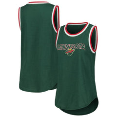 Minnesota Wild G-III 4Her by Carl Banks Women's Strategy Tank Top - Green Tank Top