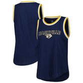 Nashville Predators G-III 4Her by Carl Banks Women's Strategy Tank Top - Navy Tank Top